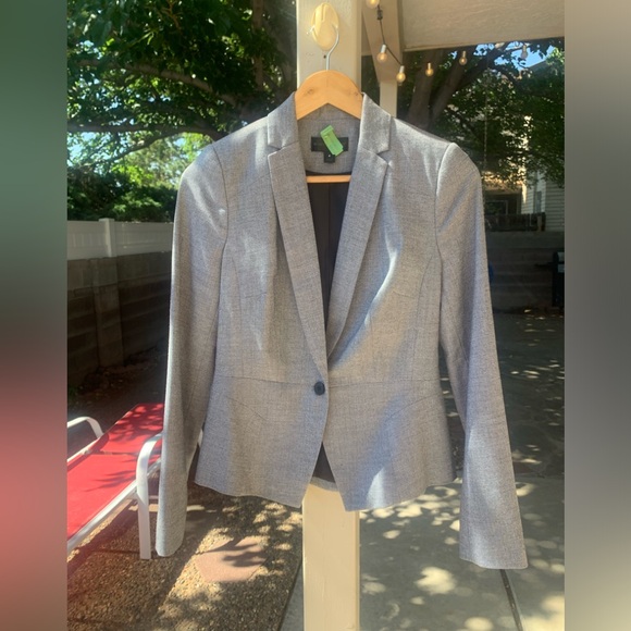 Worthington one button grey blazer size 4 - Picture 1 of 14